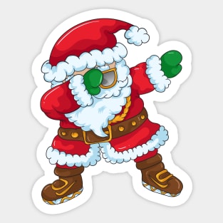 Dabbing Santa Sticker